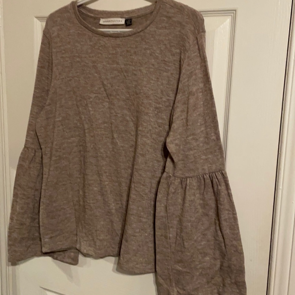 Seven Sisters Sweater With Flared Sleeves